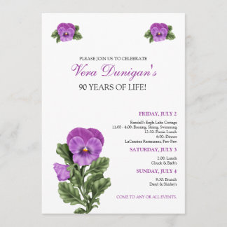 :custom: Einladung der Pansy Birthday Party