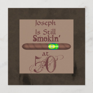 CUSTOM Einladungen zum Geburtstag eines Zigarren