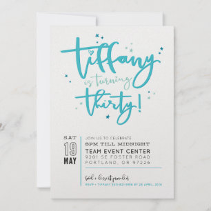 CUSTOM-EINLADUNGSPRINT FÜR Tiffany Einladung