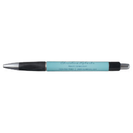 Custom Elegant Aqua Aquamarine Unternehmensförderu Kugelschreiber