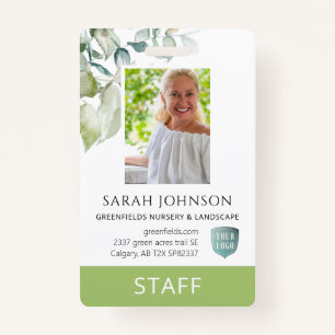 Custom Elegant Greenere Employee Foto ID Ausweis