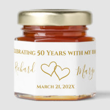 Custom Elegant Modern Heart 50 Jahre Party