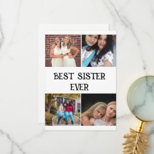 CUSTOM ELEGANT SISTER 4 FOTO COLLAY DANKESKARTE