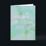 Custom Elegant Sister Birthday Karte<br><div class="desc">Ich habe selbst keine Schwestern, aber ich wurde mit zwei wunderschönen Töchtern gesegnet, die sehr nah sind. Ihre Beziehung ist sehr besonders, sie teilen Kleidung und Geschichten, verlassen sich gegenseitig auf Ratschläge und Liebe, so wie es nur Schwestern möglich ist. Es ist das Betrachten der liebenswerten Art, wie sie miteinander...</div>