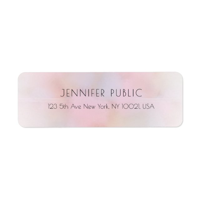 Custom Elegant Trendy Pastel Colors Moderne (Vorne)