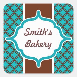 Custom Elegant Türkis Sticker