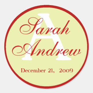 Custom Elegant Wedding Stickers 2