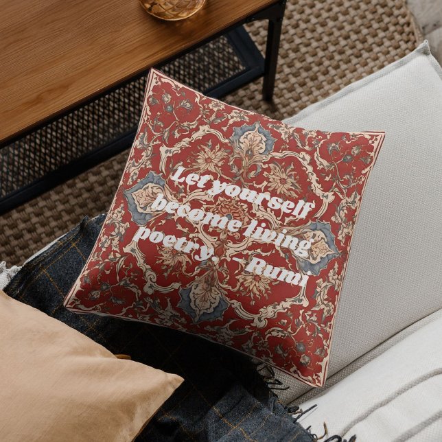 Custom Elegante Tile Muster iranische Geschenke fü Kissen (Custom Elegant Tile Pattern Iranian Gifts for Her)