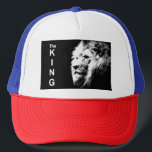 Custom Eleganter Moderner Pop Art Lion Kopfvorlage Truckerkappe<br><div class="desc">Custom Elegant Moderne Pop Art Lion Head Template hinzufügen Image Logo Foto Basic Trucker Hut.</div>