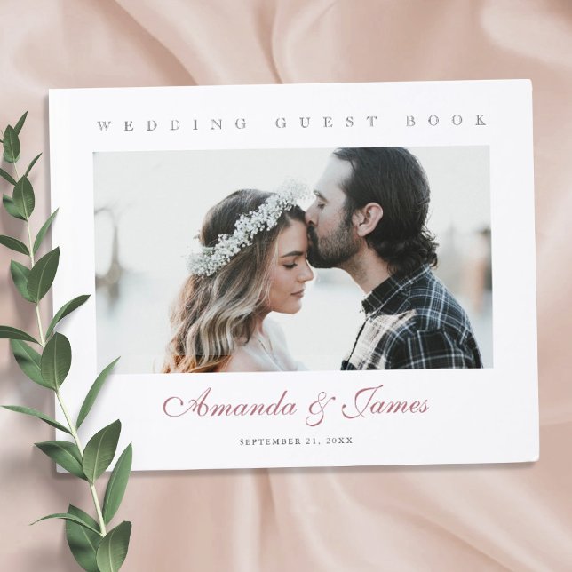 Custom Eleganto Modernes Wedding Foto Gästebuch (Von Creator hochgeladen)