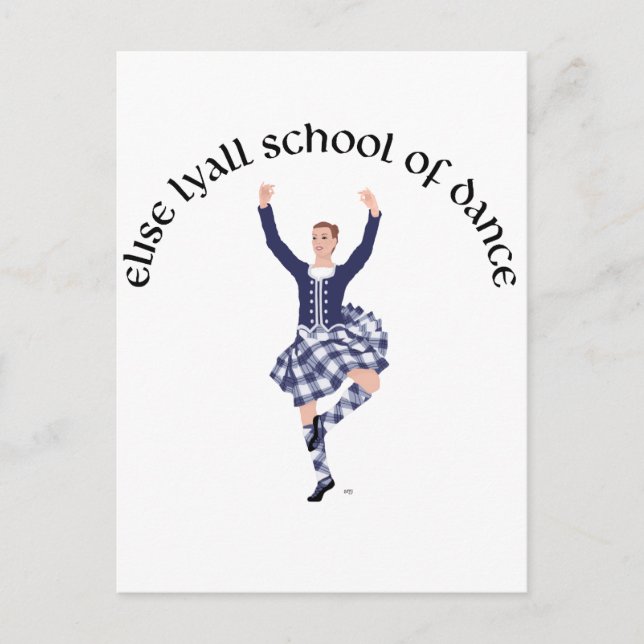 CUSTOM Elise Lyall School of Dance Postkarte (Vorderseite)
