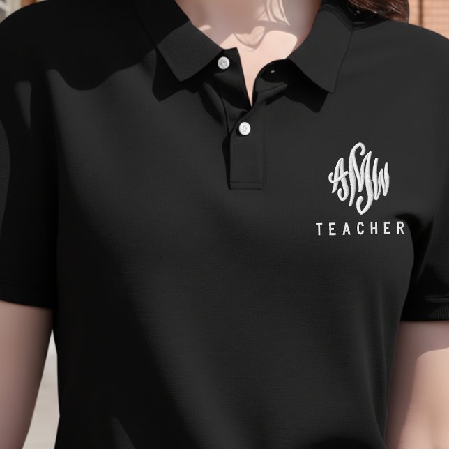 Custom Embroidered Polo Shirt for Teacher RN Nurse (Personalized Embroidered Polo Shirt Gift for Women, Men, Teacher, Nurse, Doctor, or Lawyer)