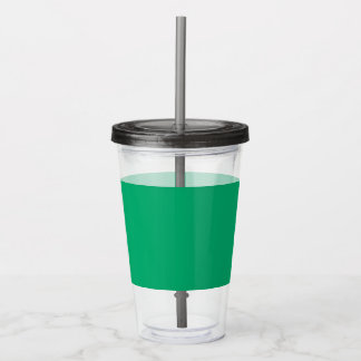Custom Emerald Green Acrylic Tumbler mit Stroh Acryltrinkbecher