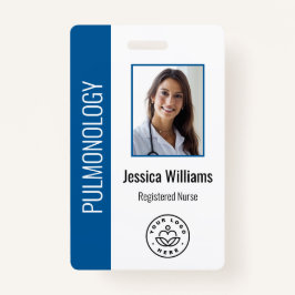 Custom Employee Foto Blue White Medical ID Blue Ausweis