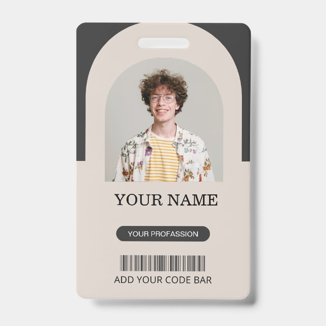 Custom Employee ID Badge Ausweis (Vorderseite)
