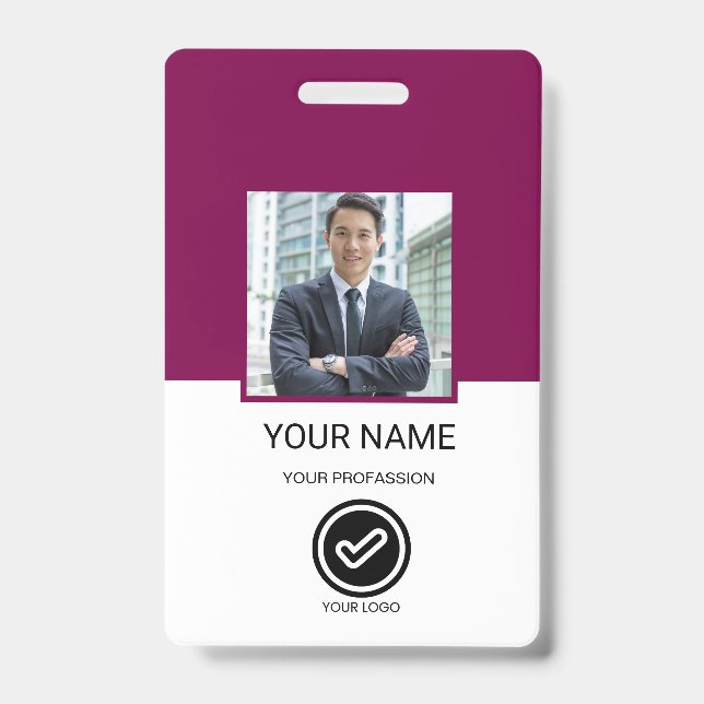 Custom Employee ID Badge Ausweis (Front)
