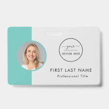 Custom Employee - Photo, Logo, Name ID  Badge