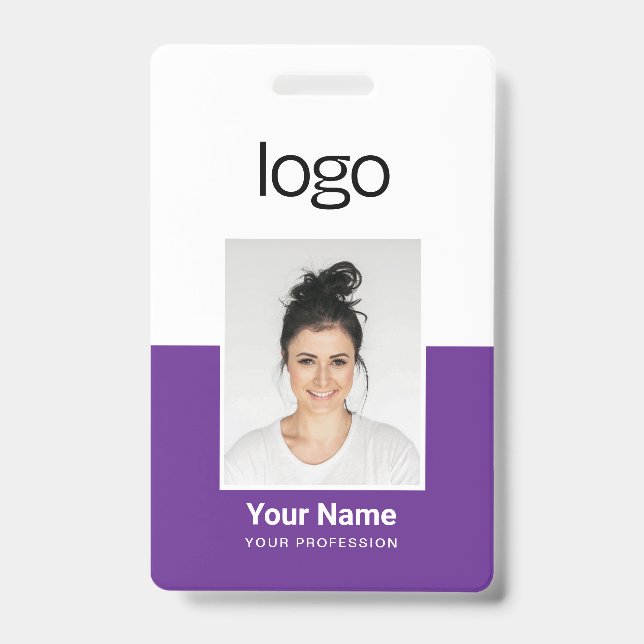 Custom Employee Photo Name Tag Badges (Avant)