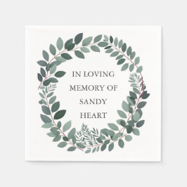 Custom Eukalyptus Funeral - Elegantes Memorial Serviette