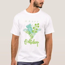 Custom Evergreen Design für Geburtstage T-Shirt