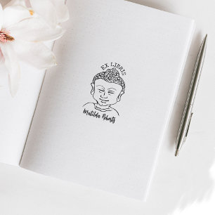Custom Ex Libris, Buddha Book Gummistempel