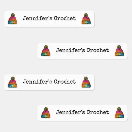 Custom Fabric Closing Labels Crochet Wooly Hat Etiketten