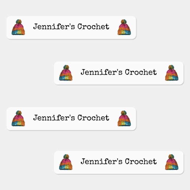 Custom Fabric Closing Labels Crochet Wooly Hat Etiketten (Gruppe)