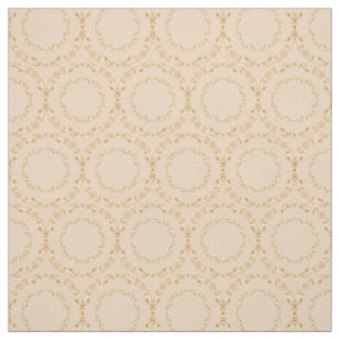 Custom Fabrics Champagne & Gold Blumenkreis Stoff