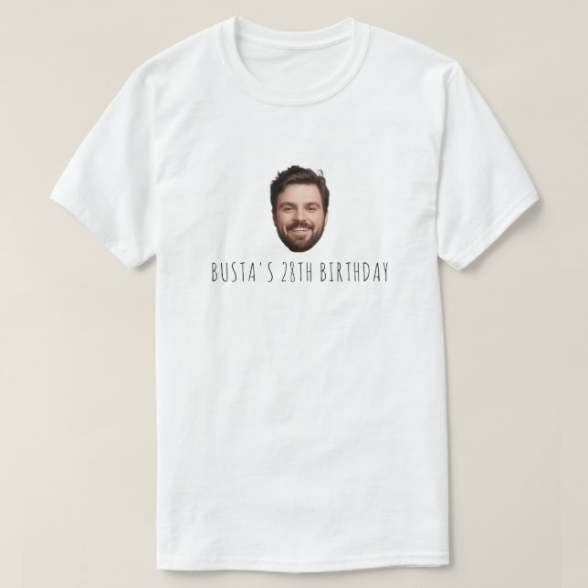 Custom Face Birthday Party Personalisiert Geburtst T-Shirt (Design vorne)