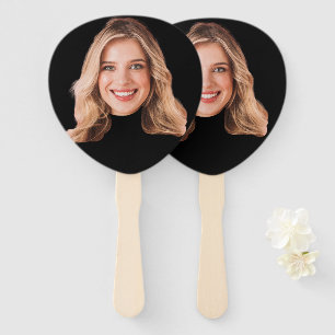 Custom Face Black Hand Fan Junggeselinnen-Abschi Fächer