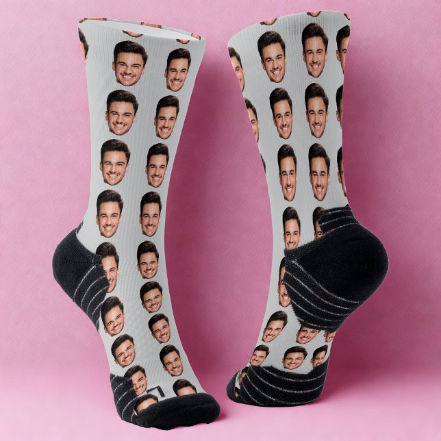 Custom Face Pattern Socks, Add Any Photo Face Socken (Von Creator hochgeladen)