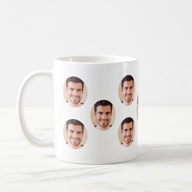 Custom Face Photo Personalized Coffee Mug Kaffeetasse (Links)