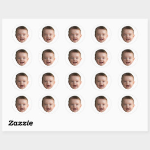 Custom Face Stickers Personalisiert Funny Face Fot