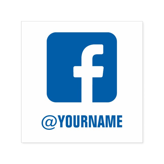 Custom Facebook Name, folgen Sie mir auf Facebook Permastempel (Design)