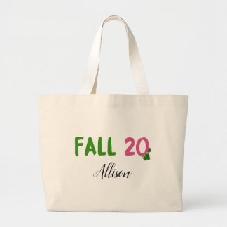 Custom Fall 20 AKA Studentinnenverbindung Leinwand Jumbo Stoffbeutel
