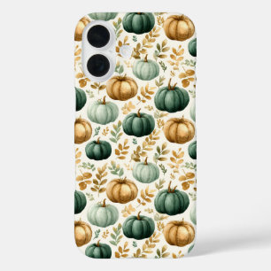 Custom Fall Pumpkin Foto Frame iPhone 16 Hülle