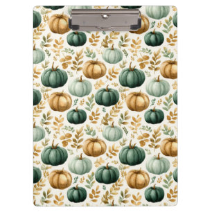 Custom Fall Pumpkin Foto Frame Klemmbrett