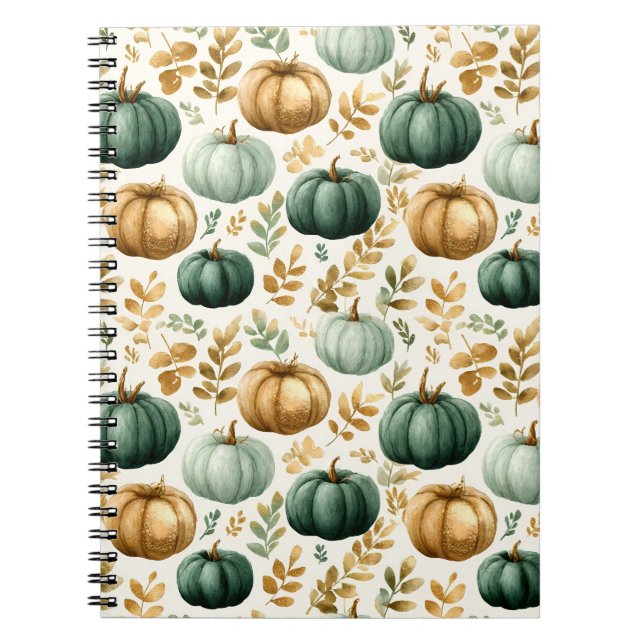 Custom Fall Pumpkin Foto Frame Notizblock (Vorderseite)