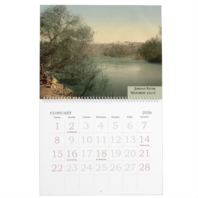 Custom Family Christian New Testament Kirche Cale Kalender (Feb 2026)