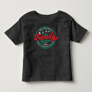 Custom Family Christmas Group Matching Name Year Kleinkind T-shirt