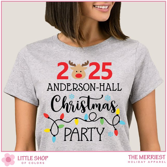Custom Family Christmas Party T-Shirt (Von Creator hochgeladen)