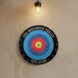 Custom Family Dartboard Personalized Name  Gift Dartscheibe