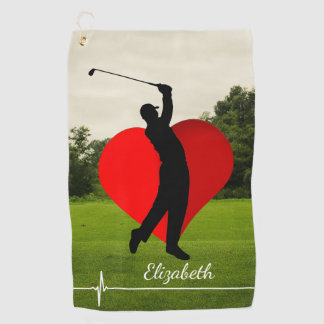 Custom Family Foto Collage Einfaches Golf Handtuch