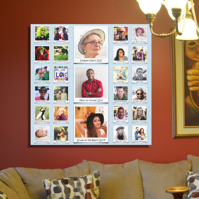 Custom Family Foto Collage Leinwanddruck (Von Creator hochgeladen)