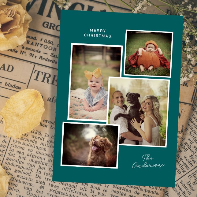 Custom Family Foto Collage Moderne Weihnachten (Von Creator hochgeladen)