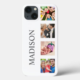 Custom Family Foto Collage Personalized White Case-Mate iPhone Hülle