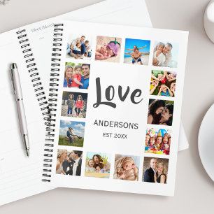 Custom Family Foto Collage Personalized White Planer