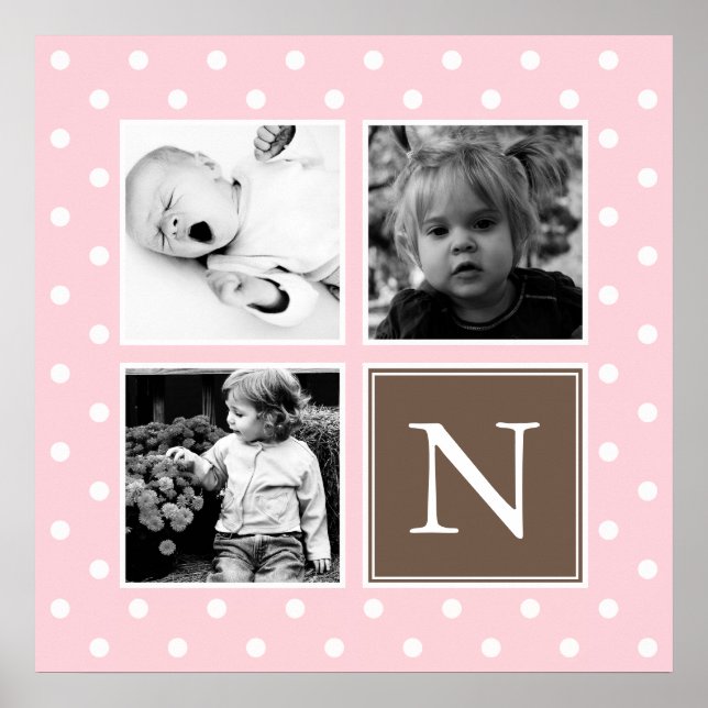 Custom Family Foto Collage Poster (Vorne)