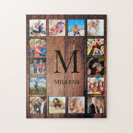 Custom Family Foto Collage reclased Wood