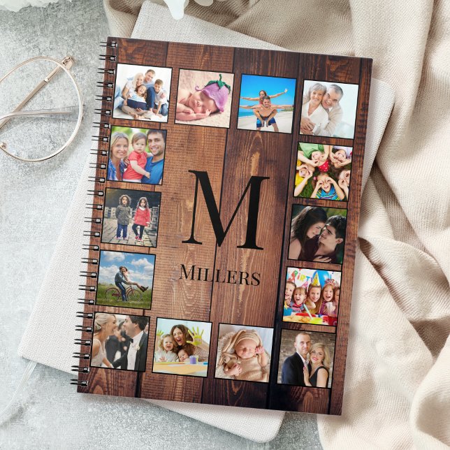 Custom Family Foto Collage reclased Wood Notizblock (Von Creator hochgeladen)